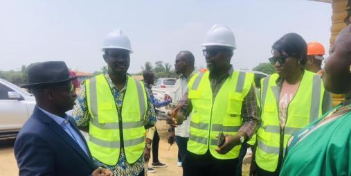 Minister Roland Layfette Giddings and Team Undertake Validation of Standard and Quantity of Existing Road Constructions in Montserrado